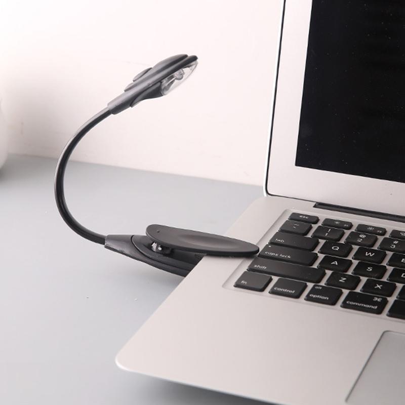 roewilng- Night Lamp Adjustable ABS LED Night Light Mini LED Clip Booklight Travel Adjustable 0