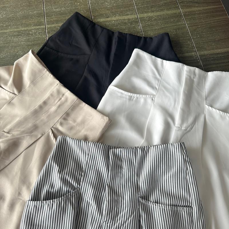 ENNIE DEROSE PANTS - Quần Xuông Nữ Dài Trơn Lưng Trơn Gài Nút Phía Sau Bo Chun Women Pants 15 MÀU Quần Dài Nữ