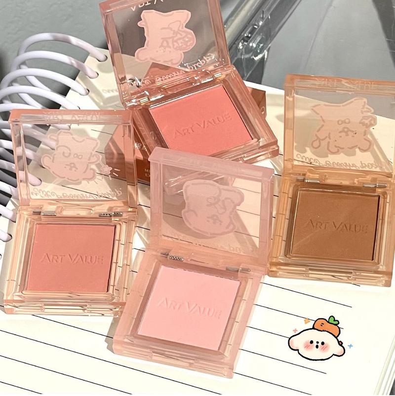 Product Introduction of Cute Dog Repair Monochrome Blush Natural Matte Repair Tender Girl Versatile Low Saturation Vitality Blush Mud Rouge Makeup 0