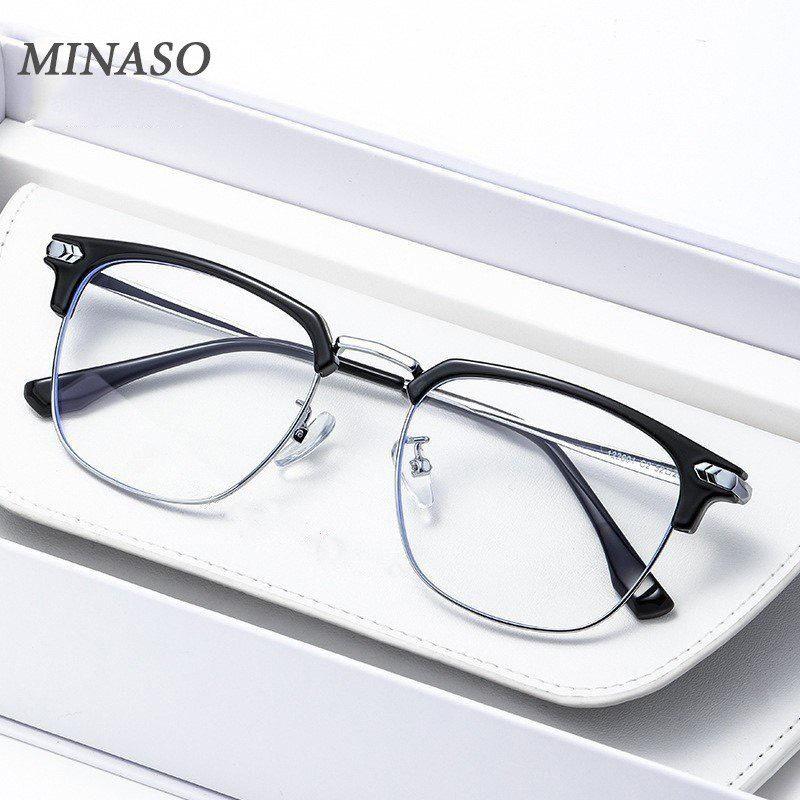Gọng kính cận nam nữ mắt kính không độ cao cấp chống ánh sáng xanh bảo vệ mắt thay được tròng kính cận phong cách Hàn Quốc 178