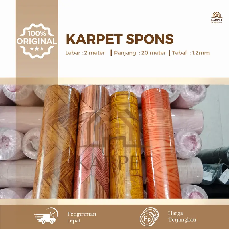 Karpet Spons Busa empuk Jumbo Tebal 1,2mm Panjang 20m dan 10m Lebar 2m BEST SELLER lantai 1