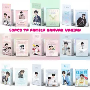 (50pcs) HOLOGRAM PHOTOCARD TF FAMILY CPOP BOX GLITTER BANYAK MOTIF banyak judul