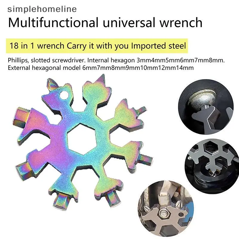 SLMY al Snow Germany Multi-Purpose Internal Octagonal High Carbon Steel Wrench Universal Portable Snowboard Hand Tools SHE