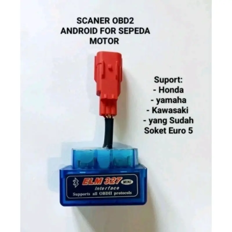 Paket Scanner Motor Injeksi Obd2 untuk motor injeksi Honda dan Yamaha 7