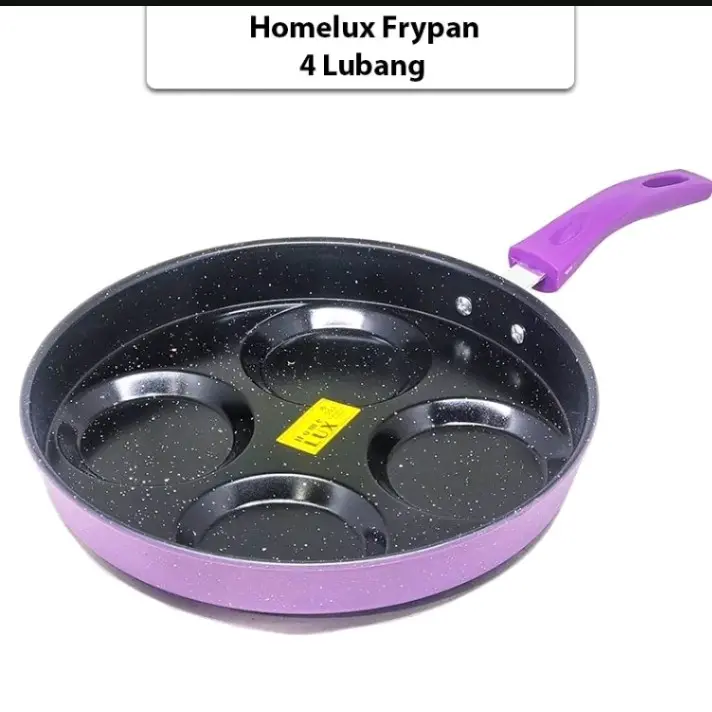 Wajan Teflon Telur Anti Lengket Panci Omelet Egg Fyring Pan Non-stick 4 Holes