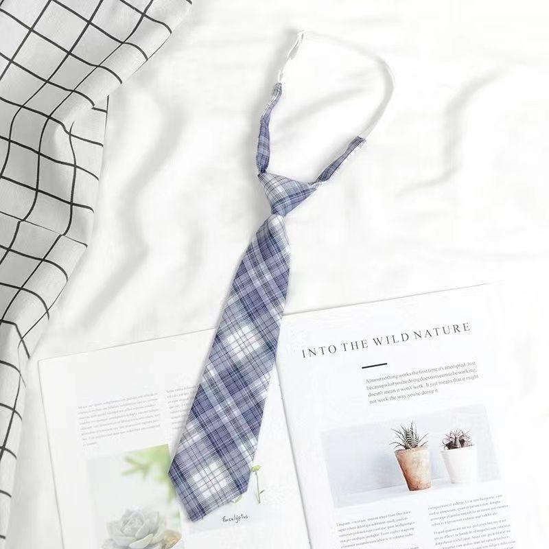 Product Introduction of Blue Tie DK Shirt Men's Casual Formal Lazy No-Knot Easy Pull College Style Bow Tie Women's Decoration 19