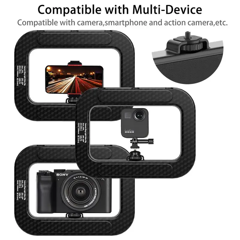 Portable Selfie LED Light with Tripod, Modern Handheld Stabilizer with Ring Light, Photographic Fill Light Equipment, Selfie Light for Live Streaming & Video Recording, Selfie Accessories, Photographic Kit, LED Fill Lights 5