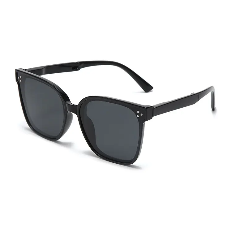 2025 Same Style Foldable Easy Storage Sunglasses Fashion Square Sunglasses Sunshade Sun Protection Glasses High-end Feel Face Slimming