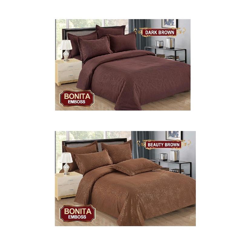 Sprei Bonita Polos EMBOSS BANTAL 4 ( 180x200 ) King Size 3