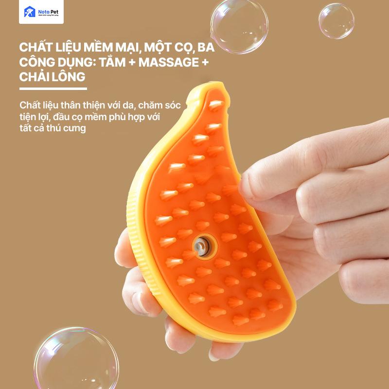Bàn Chải Lông Thú Cưng Massage Phun Sương KPET1 - Nota Pet VN 2