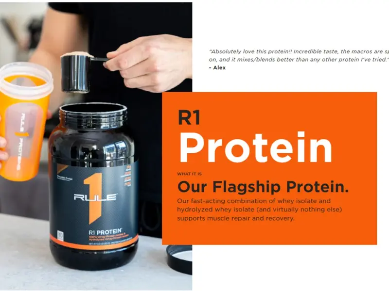 Whey tăng cơ Rule 1 R1 Protein Isolate/ Hydrolysate 9.9 - 10lb (4.5kg) 2
