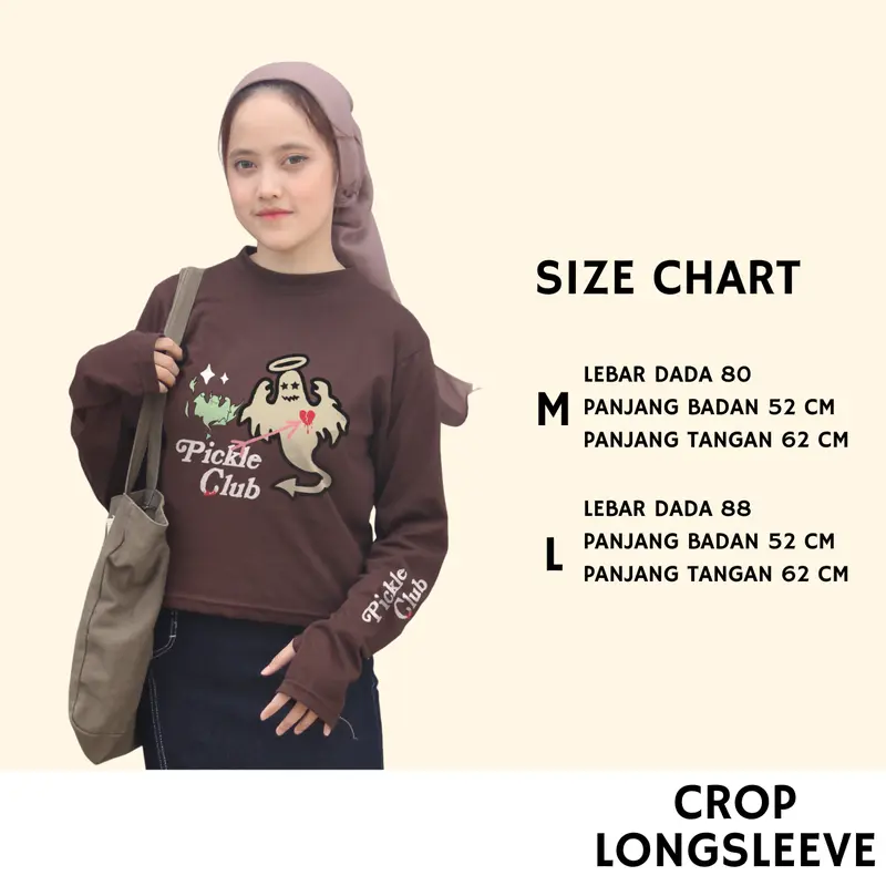 ANAIRA KAOS Y2K CROP LENGAN PANJANG BINTANG LONGSLEEVE KAOS  COMBED 24s 1