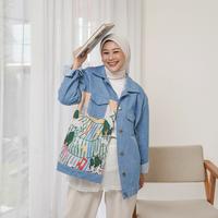 Gambar SOVLO Arlo Denim Jacket - Jaket Jeans Unisex - Ekosistem_WF dari Sovlo Kota Administrasi Jakarta Barat 1 Tokopedia