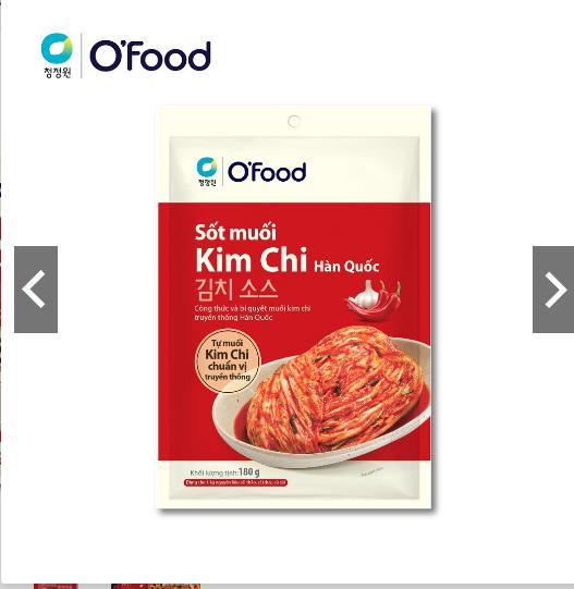 Combo 2 gói sốt muối kim chi ofood 180g ( tự làm kim chi chuẩn vị hàn quốc) Chua Cay