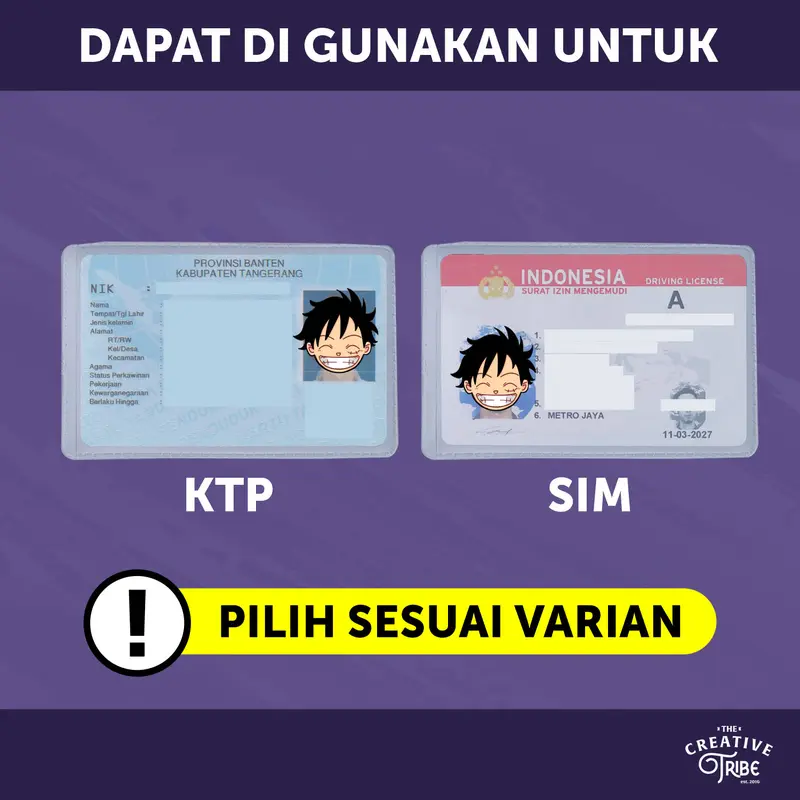 Spy X Family - Cover KTP / SIM Karakter Unik - Sarung Plastik Mika Pelindung Kartu Anime Anya Yor Loid 1