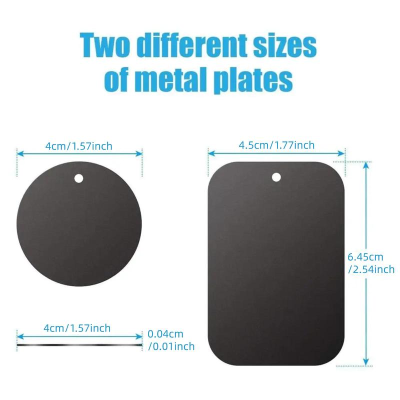 Universal Plate Disk for Magnetic Phone Car Mount Holder, Cradle Iron Sticker with Adhesive, Car Interior Accessories 1