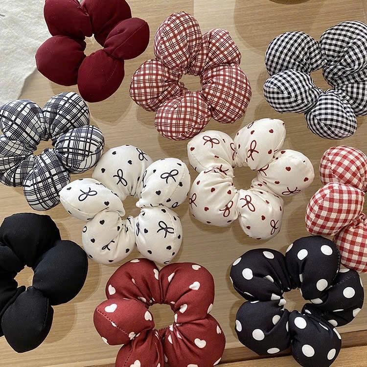  Chun Buộc tóc Bông Hoa Béo Phong cách đáng yêu cho bé 