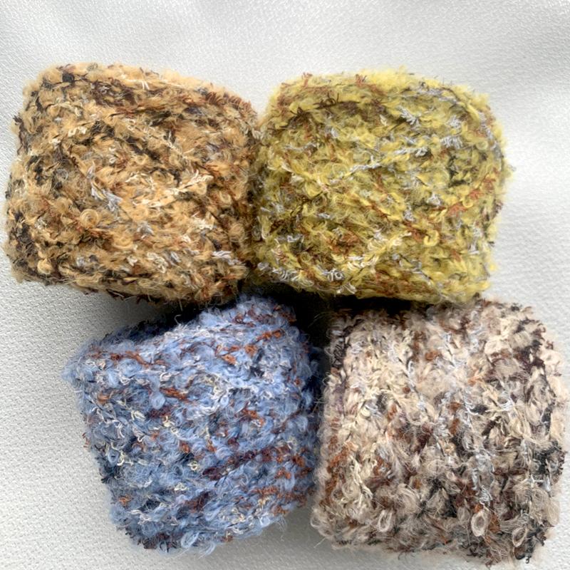 Product Introduction of 50g/Roll Colorful Fluffy Hand Knitting Yarn DIY Sweater Scarf Hat Loop Yarn Crochet Thread Sewing Accessories 35