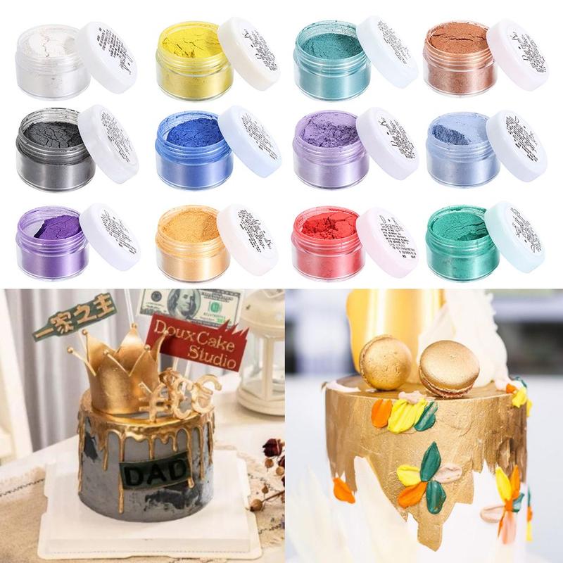 Product Introduction of 5g Macaron Baking Color Baking Supplies Mousse Cake Chocolate Decoration Glitter Powder Golden Powder Cake Decorating Tool 12