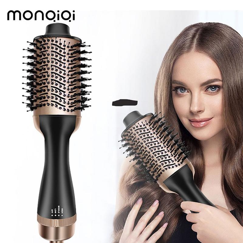 Máy sấy lược điện chải tóc đa năng 2 trong 1 sấy uốn duỗi tạo phồng chuyên nghiệp lược điện tạo phồng ONE STEP 2in1