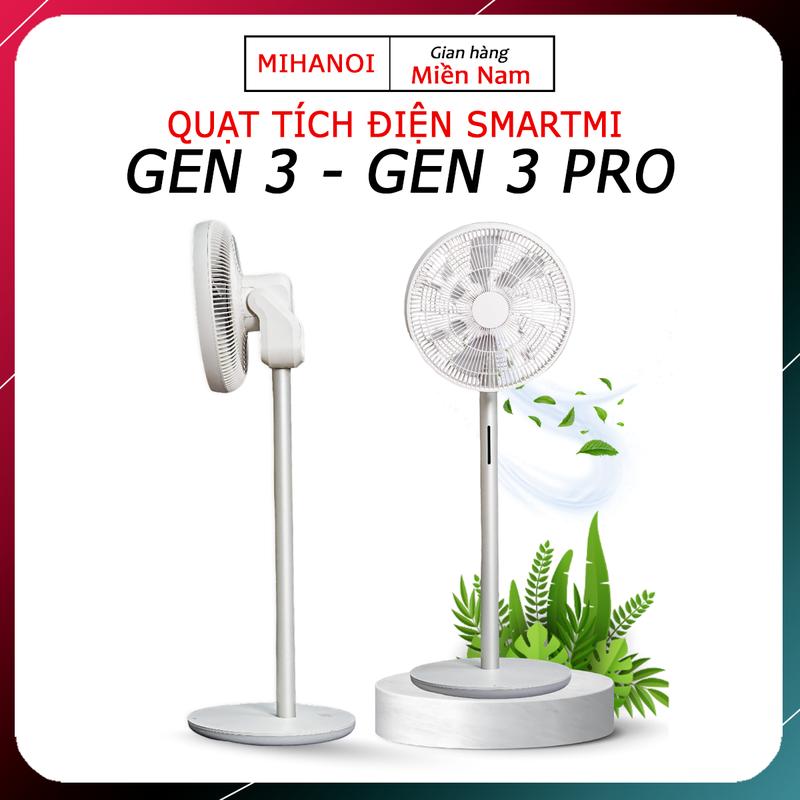 Quạt tích điện thông minh Smartmi Gen3 | Gen 3 Pro - kết nối app, điều khiển từ xa QuạT Fan