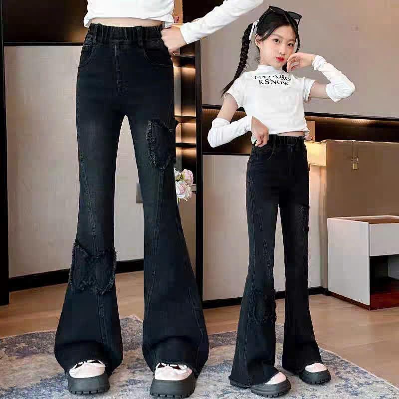 QUẦN JEAN LOE HÌNH BƯỚM 2 MÀU CHO BÉ GÁI CỰC KÌ PHONG CÁCH 3