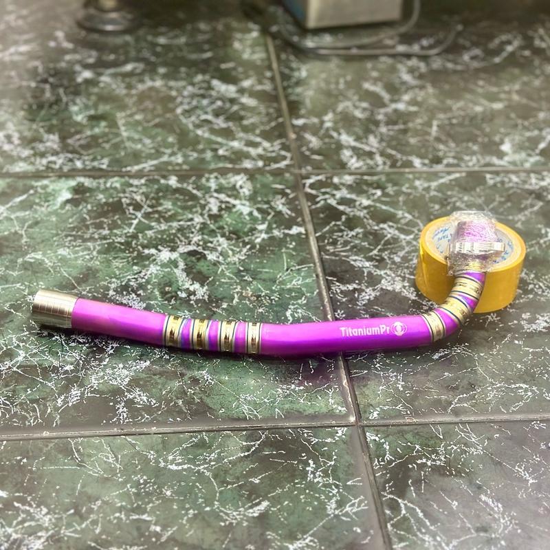 Cổ pô titan Full nhám Hồng Wave dream nhỏ form zin