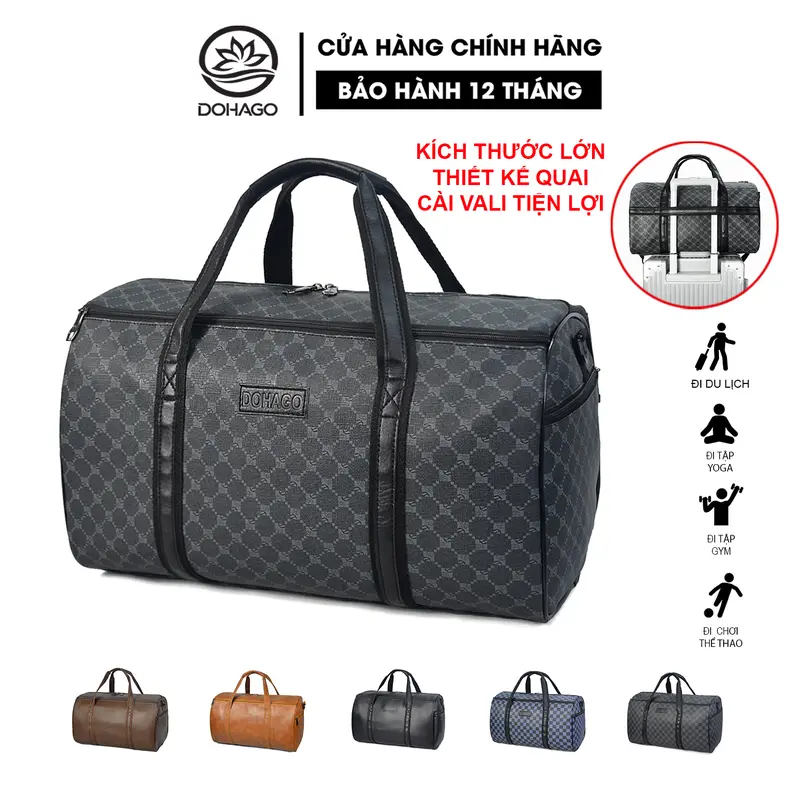 Túi Xách Du Lịch Da DOHAGO Thời Trang Đa Năng Cho Nam Nữ - TDL03