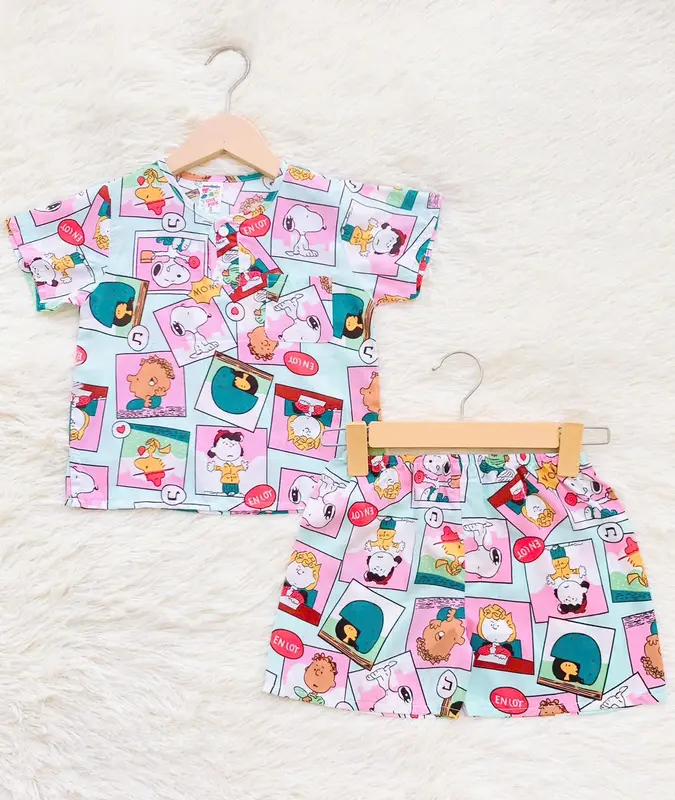 [COMBO 5] Đồ Bộ Tay Ngắn, Quần Ngắn Dành Cho Bé Trai Hoạt Hình (Size 3 - Size 12) Vải Co Giãn, Chất Vải Mịn Đẹp - BT1 6