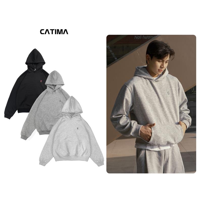 Áo Hoodie CATIMA Nỉ 2 Da Nam Nữ Cotton Unisex AH34
