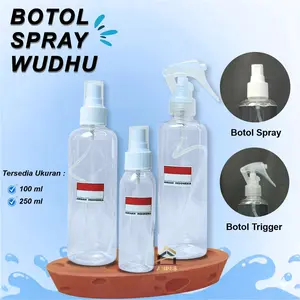 ANP88 - BOTOL WUDHU SPRAY 250ML 100ML TRIGGER 250ML BOTOL WUDHU LOGO BENDERA INDONESIA PERLENGKAPAN HAJI UMRAH