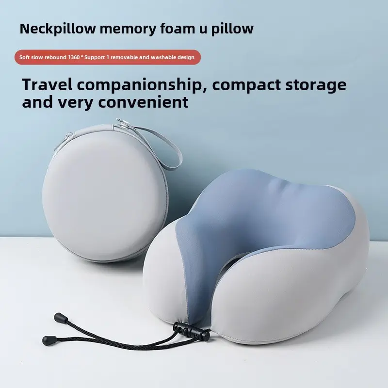 Multifunctional U-shaped travel cervical pillow Easy to carry 360-degree surround support Slow rebound Memory foam Ergonomic design Quick Pillow U-Shaped Memory Foam Travel Pillow