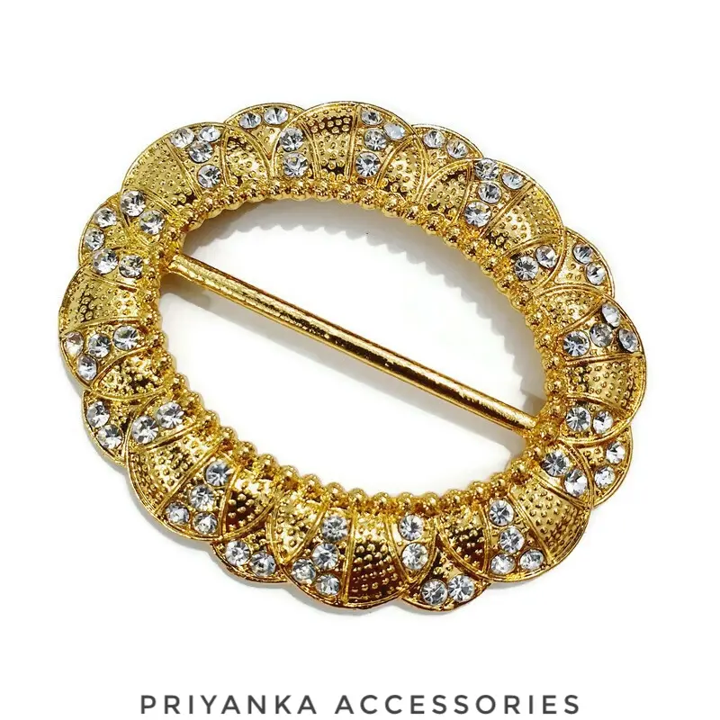 Gesper Ring Rok Lilit Premium Baja/Gesper Plat/Gesper Kain Mutiara Elegan Belt 3