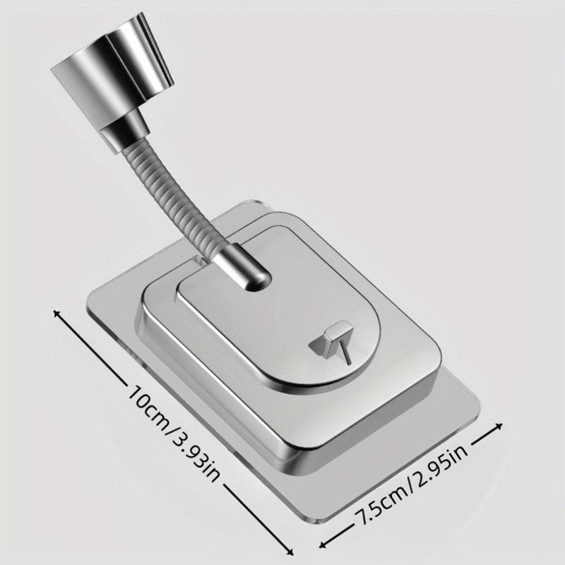 Product Introduction of Shower Head Holder, Universal Adjustable Shower Head Bracket, Strong Adhesive Shower Head Holder for Bathroom Shower & Toilet Sprayer 1