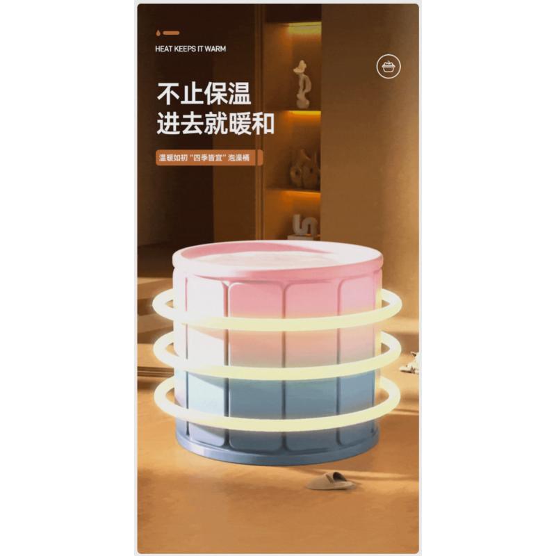 Product Introduction of Folding Bath Bucket, Adult Household Bathtub, Full Body Children's Artifact 27