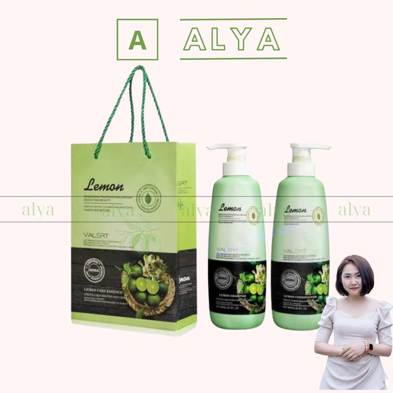 Cặp dầu gội xả LEMON VALERT 800ML X 2 CHANH & HOA BƯỞI Ngăn Ngừa Gàu, Dầu, Giảm Rụng Tóc | Hàng Chính Hãng Chống gàu Nữ Women