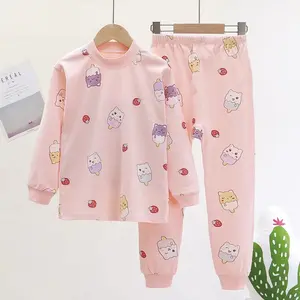 SET Piyama Anak Perempuan Bahan Katun Import Premium Gambar Ice Cream Lucu Baju Tidur Anak Bahan Katun Baju Tidur Anak Tangan Panjang Adem