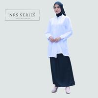 Gambar NRS Series - Baju PDH Putih Tunik Seragam Setelan Khaki PNS - S, Hitm putih set rok A dari NRS Series_NEW Kab. Tasikmalaya 1 Tokopedia