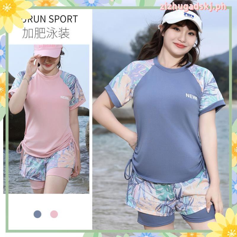Large size 2xl 4xl sports swimming suit women s conservative tiktok