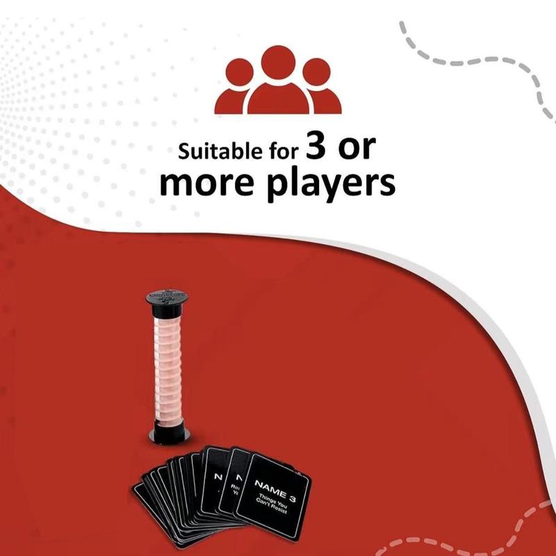 Game Cards for Party Festive Reunion, 1 Set 5 Seconds Funnel Game Cards, Fun Speed Board Game for Adults, Families, Friends, Couples, Casual Game Toys, Interactive Game Props 3