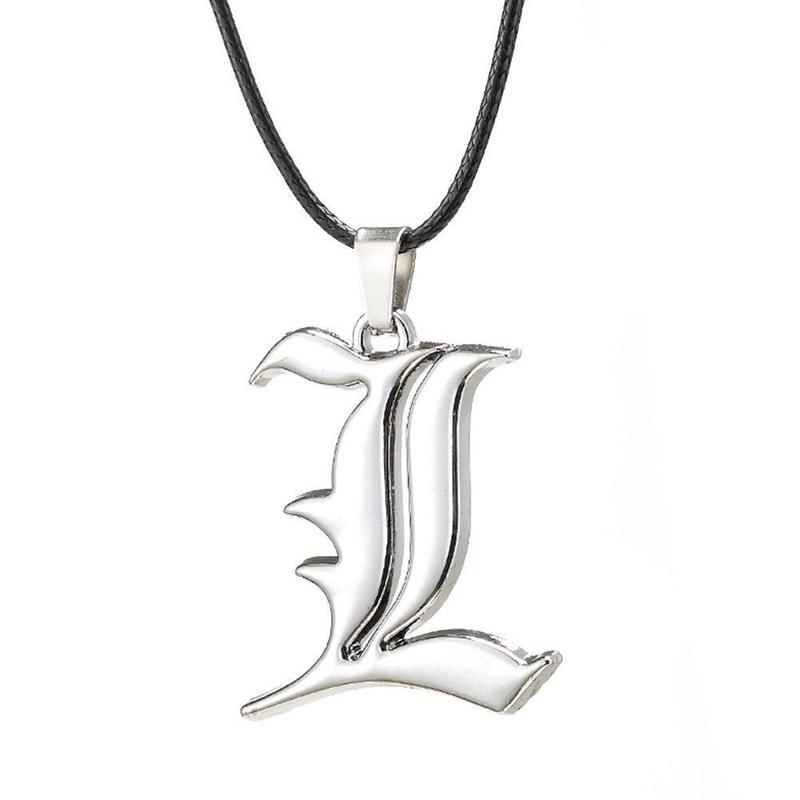 Product Introduction of New R Pin Anime Peripheral Death Note Logo Alloy Necklace Fashion Pendant Gift For Fans Friend 29