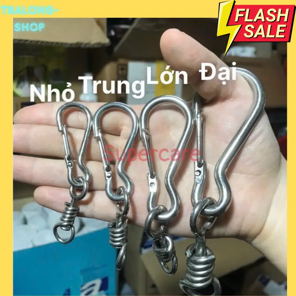 MÓC KHOÁ MÓC XÍCH INOX 4 KÍCH CỠ Móc Khóa Móc Chìa Khoá Women Nữ