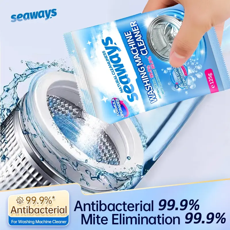 Seaways Washing Machine Cleaner(125g) Antibacteria Washing Machine Drum Cleaner Powder 3 bag