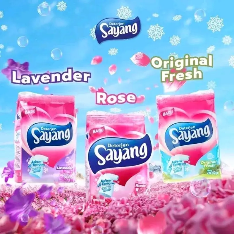 Detergen sayang sale 260gr Anti bakteri Lavender Dapur Kain