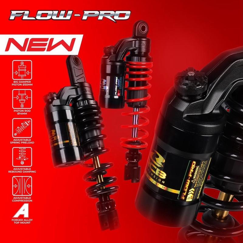Phuộc RCB Flow Pro cho các dòng xe - full tăng chỉnh - Tặng.Khăn3M - chính hãng rcb Phụ Tùng phuoc vario