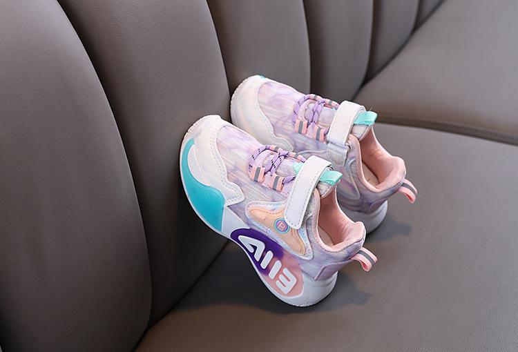 Product Introduction of On sale Girls' Trend Cool Velcro Sneakers Children's Handsome Comfortable Running Shoes Boy's Breathable Shoes 29
