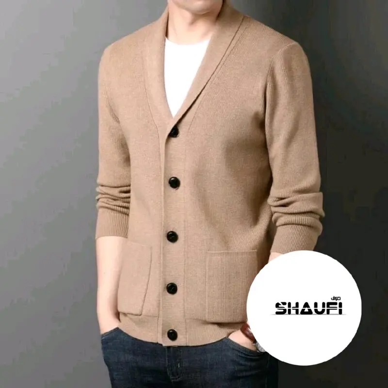 Sweater Cardigan Vest kancing/Sweater Cardigan Pria/Sweater Rajut Pria Knitwear Santai 1