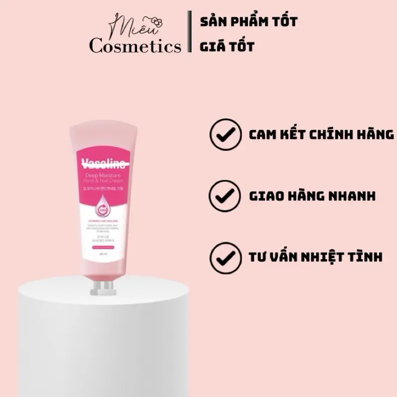 Kem dưỡng da tay và móng Vaselin tuýp 60ml 0
