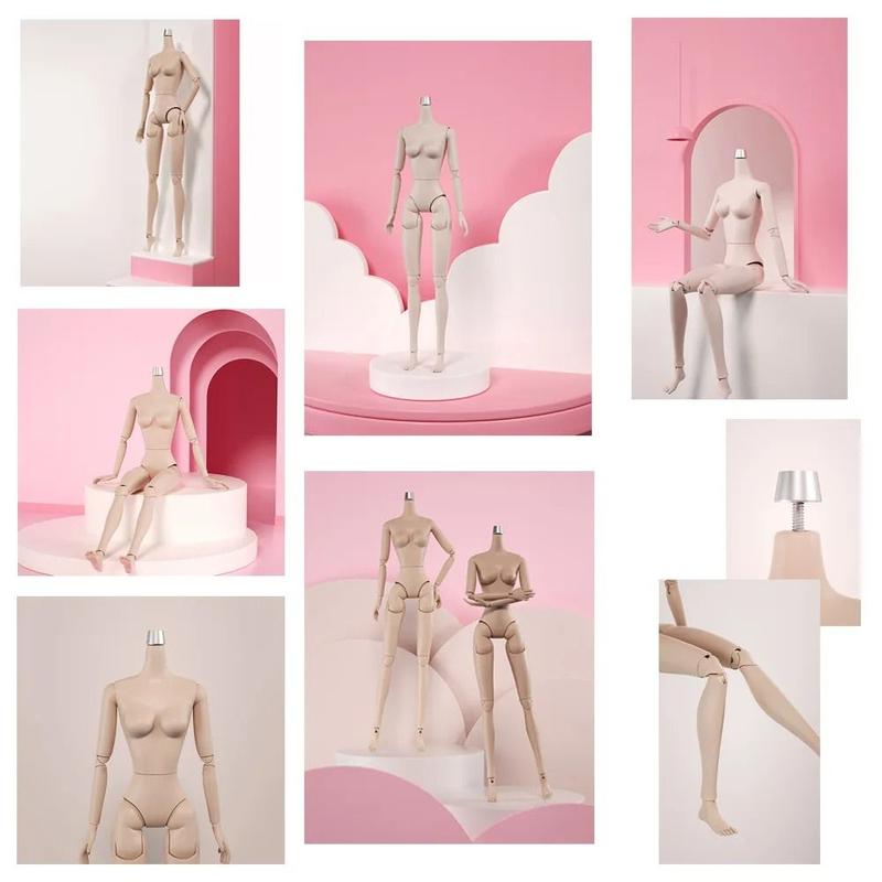 Product Introduction of Doll Accessories Multi Joints Doll's Body 26.5cm Height Replacement 1/6 Model Body Dress Up White Skin BJD Doll Body Girls Children 13