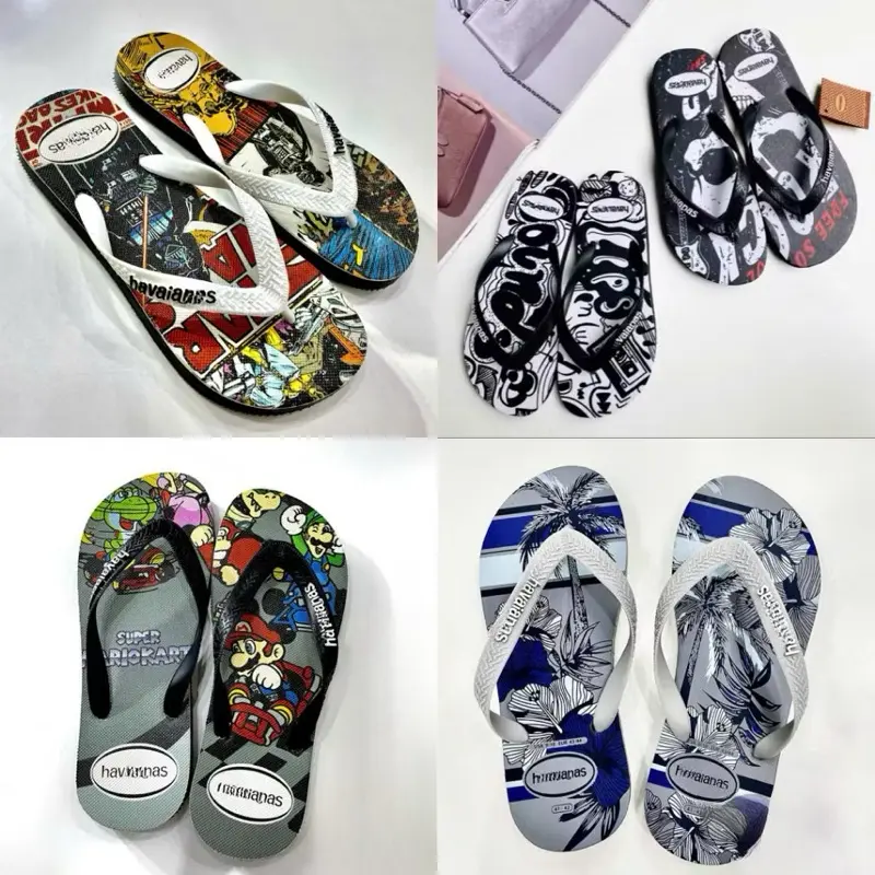 Dép Kẹp Nam Thái Lan Tông Lào Nam Havaianass 5 Mẫu Star Wars ,Mario Cao Su Đế Bằng